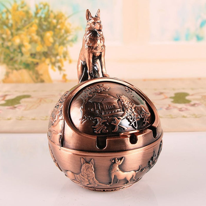 Zodiac Vintage Ashtray With Cover