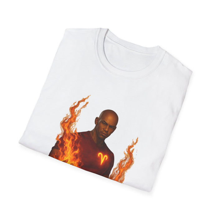 Aries Fire Mage T-Shirt — Zodiac Flame Graphic Tee