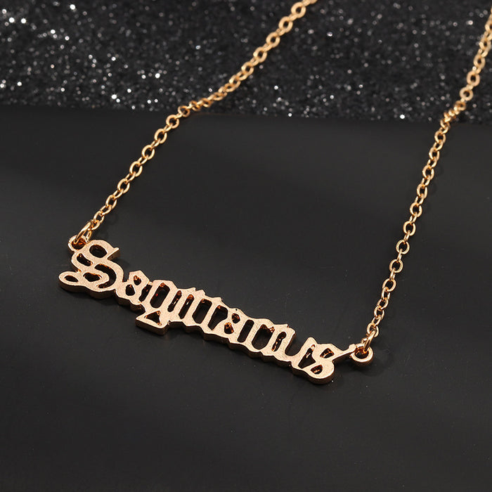 Old English Zodiac Collier
