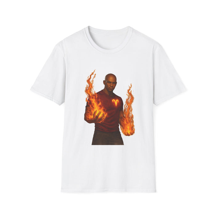 Aries Fire Mage T-Shirt — Zodiac Flame Graphic Tee