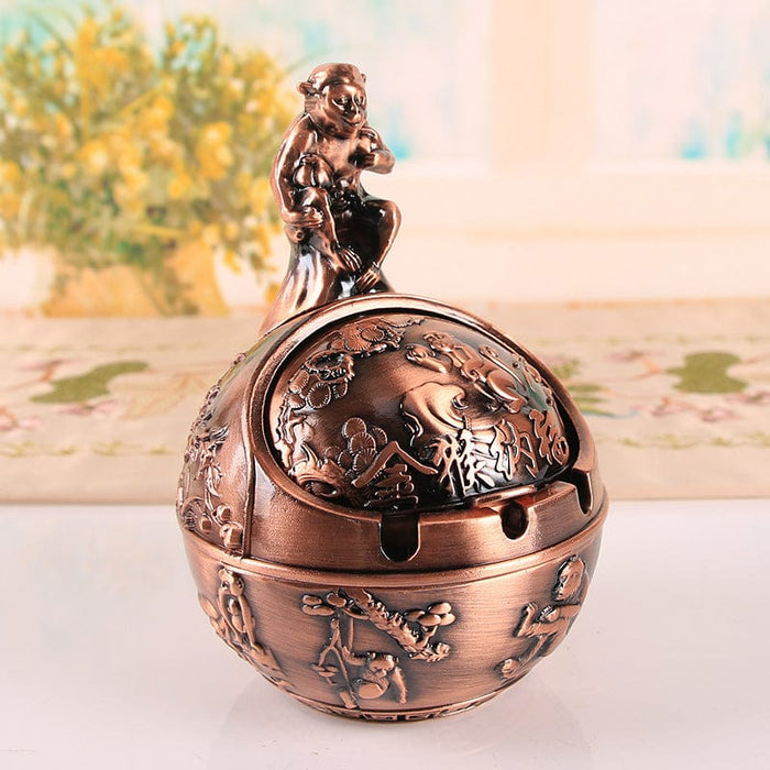 Zodiac Vintage Ashtray With Cover