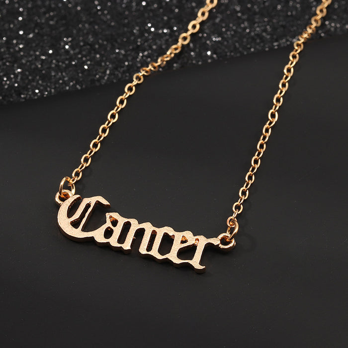 Old English Zodiac Collier