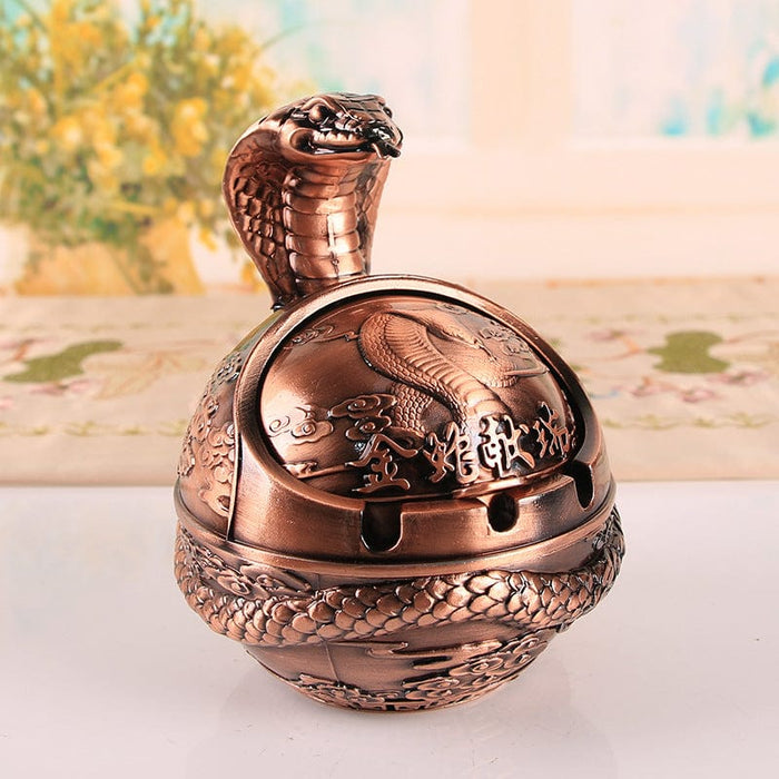 Zodiac Vintage Ashtray With Cover