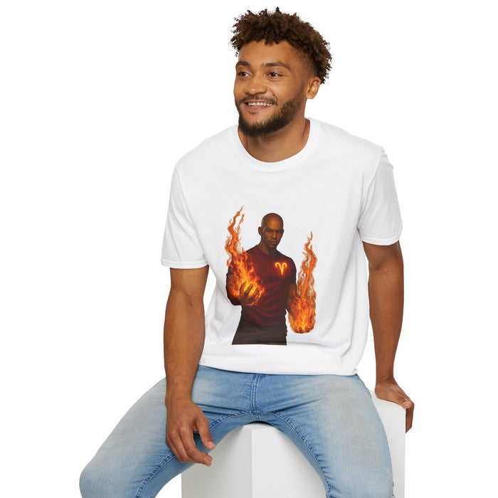 Aries Fire Mage T-Shirt — Zodiac Flame Graphic Tee