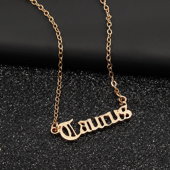 Old English Zodiac Collier