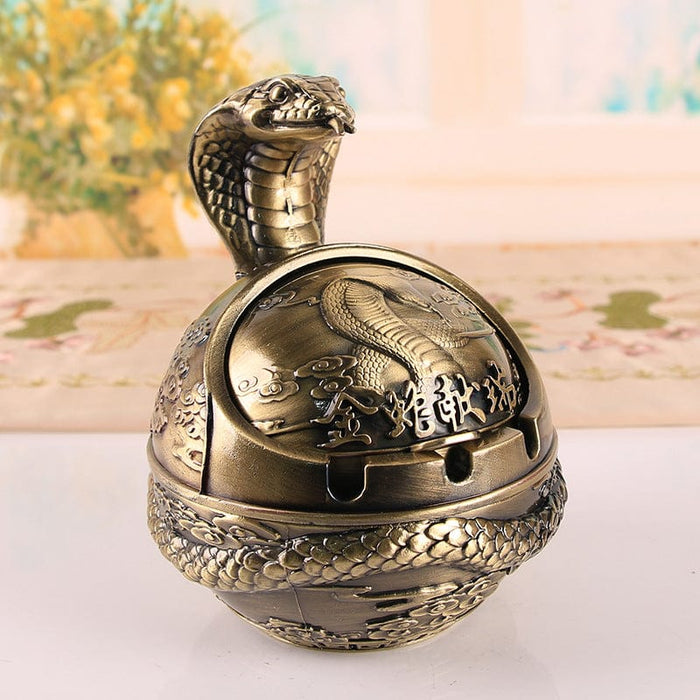 Zodiac Vintage Ashtray With Cover