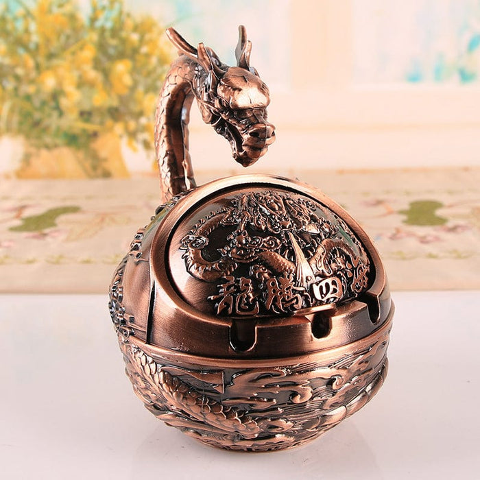 Zodiac Vintage Ashtray With Cover