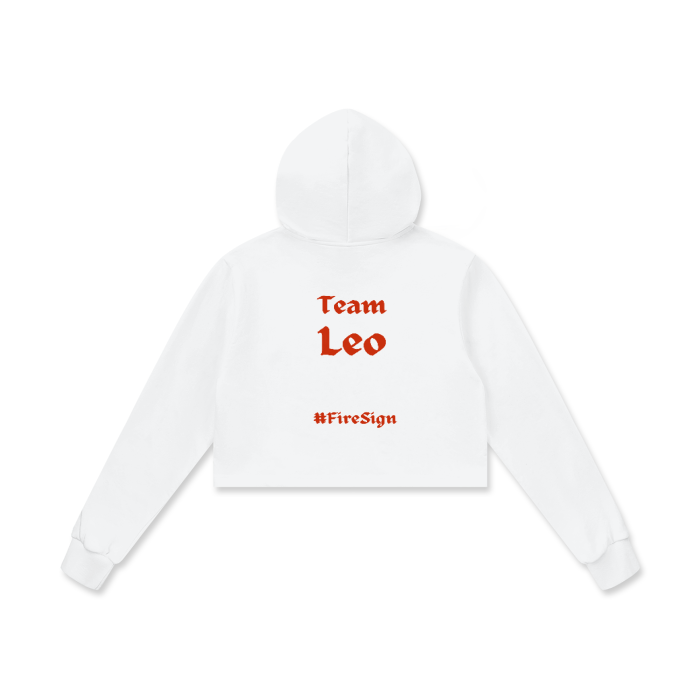 leo cropped hoodie