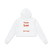 leo cropped hoodie